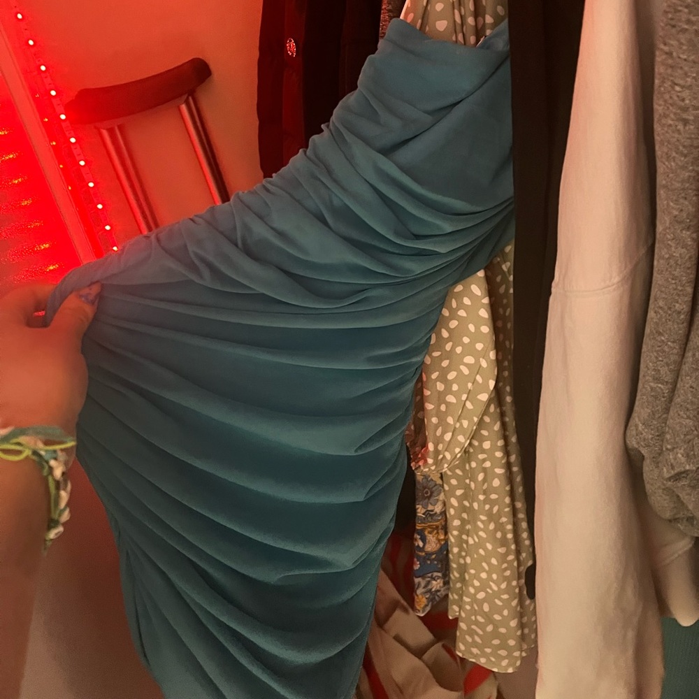 Dress, jacket, shorts